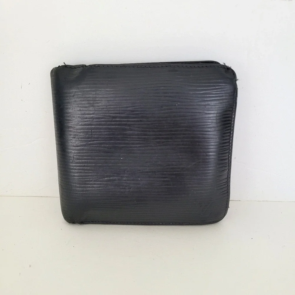 Louis Vuitton Portefeuille Marco Wallet Black Epi Leather Bifold M63652 VI0918